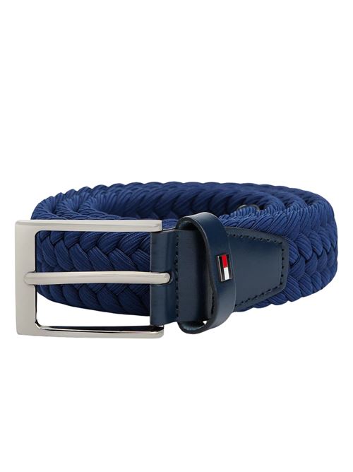 Cintura blu elastica in poliestere Tommy Hilfiger | AM0AM13570C7G
